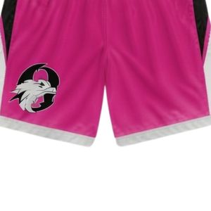 Unisex Pink Black Sublimated Lacrosse Shorts Lightweight Polyester <b>Athletic</b> Match Wear Team Sports Uniform Clothing - Product Image 4