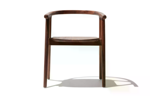 Silla de Comedor Japandi Moderna y Duradera de Madera de Nogal con Respaldo de Mimbre Tapizado, Muebles para el Hogar, Venta al por Mayor para Hostelería - Product Image 2