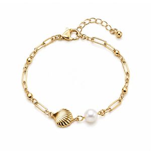 สร้อยข้อมือรูปหัวใจกันน้ำสำหรับผู้หญิง ไม่หมอง 14K PVD สแตนเลสสตีล - Product Image 3