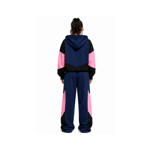 Oversized Drop Shoulder Hoodie Baggy <b>Trouser</b> Tracksuit Set Trendy Casual Streetwear Gym Workout Fitness Sportswear - Product Image 4
