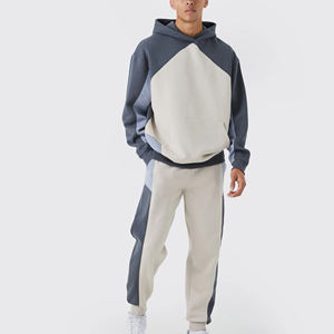 Conjunto de Sudadera con Capucha y Pantalones Largos de Forro Polar con Estampado de Letras, Ropa Casual Urbana para Hombre y Mujer, Estilo Holgado y Cómodo - Product Image 1