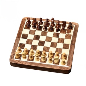 ILAHI's Eco-Friendly Rustic Polished Rectangle <b>Chess</b> <b>Board</b> Game 100% Handmade Pure Wood Animal/Love Style Customized Size <b>Chess</b> - Product Image 1