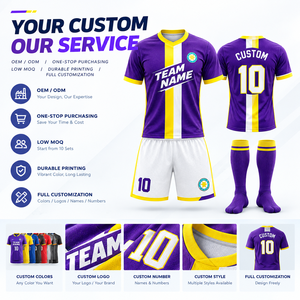 Conjunto de Camiseta de Fútbol Retro Personalizada, Uniforme de Fútbol Vintage Sublimado, Fabricante de Ropa Deportiva para Clubes y Equipos, Venta al Por Mayor OEM ODM - Product Image 2