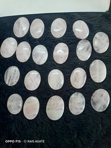 Cuarzo Rosa Natural Ovalado Pulido, Piedra de Cristal Rosa, Cuarzo Rosa en Forma Ovalada, Piedra Suelta para Decoración, Colección, Regalo - Product Image 4
