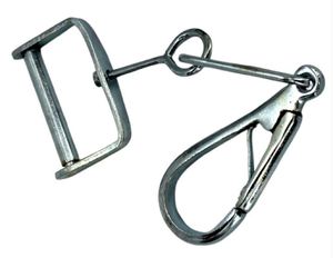 M.AFZAL Black Wide Cow Hide Vintage Solid Square Copper Buckle Breathable Eco-Friendly Cavalry Carbine Sling Clip <b>Belts</b> - Product Image 3