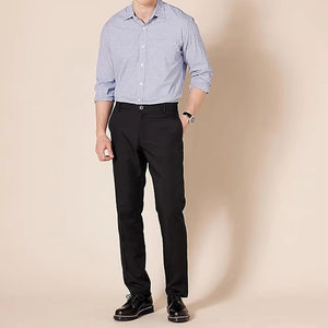Jean slim japonais pour homme Ronpex, taille mi-haute, avec cordon de serrage, en toile respirante et écologique, personnalisable avec logo - Product Image 3