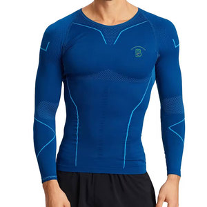 Camisetas de Compresión para Hombre, Diseño Moderno, Color Sólido, Talla Adulto, Ropa Deportiva - Product Image 1