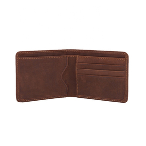 Cartera de Cuero Vacuno Hecha a Mano con Cierre Abierto, Diseño Corto de PVC, Impermeable, Multifuncional, con Ranuras para Tarjetas - Product Image 3