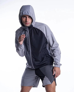 OEM <b>Wind</b> <b>Breaker</b> Sets Windproof Men Polyester Nylon Windbreaker Short Two Piece Set - Product Image 5