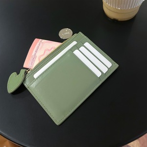 Ando Bag Women's Genuine Sheepskin Woven Leather <b>Card</b> <b>Holder</b> Small Zipper Coin <b>Wallet</b> - Product Image 6