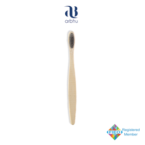 Brosse à dents en bambou, brosse à dents manuelle écologique et biodégradable, pour pack familial et idée cadeau durable - Product Image 5