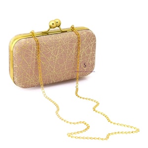 Magnifique pochette marron tendance à bandoulière croisée pour femme, sac de soirée avec chaîne amovible, sac à main pour femme - Product Image 3