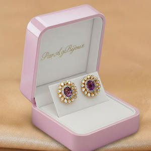 Pendientes de Compromiso y Boda Jessica Creation, con Moissanita Natural, Chapados en Oro, Plata de Ley 925 - Product Image 3