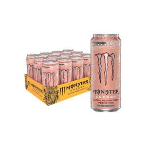 Boisson énergisante de qualité professionnelle Monster Ultra Peachy Keen, saveur rafraîchissante - Product Image 1
