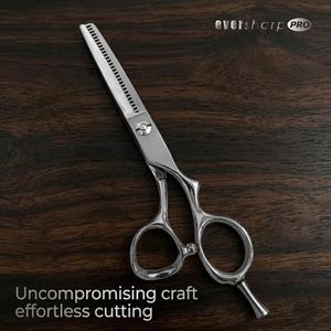 Ciseaux de coiffure professionnels 2026 de 6 pouces à lame droite pour droitiers, en acier VG10, manche moyen or rose - Product Image 6