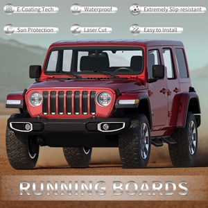 Pedane Laterali in Acciaio per Fuoristrada, Piastre di Protezione Sottoscocca Compatibili con Jeep Wrangler JL 4 Porte 2018-2026, Pedane e Barre Nerf - Product Image 6