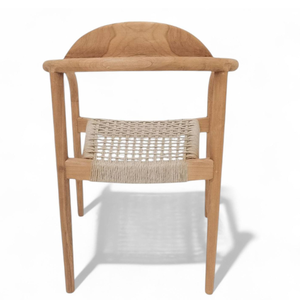 Luxury Beige Woven <b>Wicker</b> <b>Outdoor</b> Dining <b>Chair</b> for Kitchen Furniture Decoration and Garden Dining <b>Chair</b> - Product Image 4