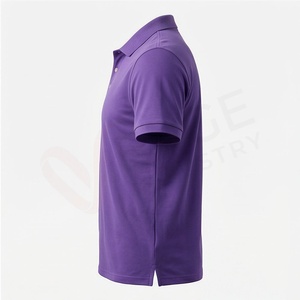 Polo à manches courtes pour homme, couleur unie, tricoté, décontracté, coupe classique, boutons - Product Image 3
