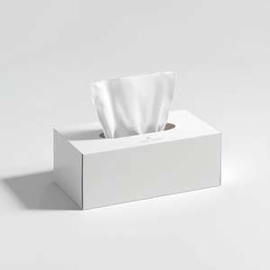 Caja de pañuelos faciales de papel rubí al por mayor, impresa a medida, 100% pulpa virgen, fuerte y suave, de 2-3 capas, desechable, para uso doméstico - Product Image 1