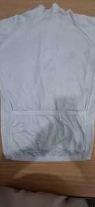 Maillot de cyclisme blanc à fermeture éclair intégrale, manches courtes, respirant, léger, en polyester, imprimé, ourlet élastique avant, pour la route, unisexe, adulte - Product Image 3