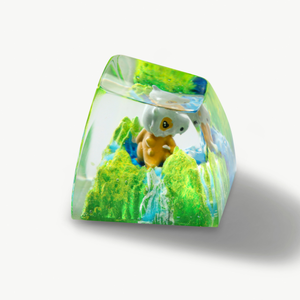 คีย์แคปช่างฝีมือแห่งป่าลึกลับ, คีย์แคปแบบกำหนดเอง, คีย์แคปอนิเมะน่ารัก, คีย์แคปสีเขียว, ชุดคีย์แคป, คีย์แคปไม้ - Product Image 4