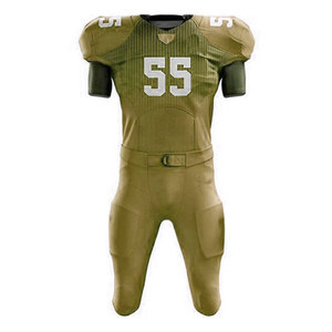 Conjunto de Uniforme de Fútbol Americano Personalizado para Hombre - Jersey y Pantalones 100% Poliéster, Impresión Digital, Bordado, Nombre del Equipo en la Parte Delantera, Secado Rápido - Product Image 3