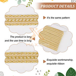 Trenzas y Cordones de Hilo de Oro al por Mayor Profesionales, Trenzas y Cordones de Hilo de Oro de Tamaño Personalizado - Product Image 3