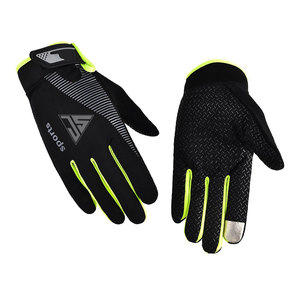 Guantes de invierno con pantalla táctil, guantes cálidos para clima frío, ideales para correr y andar en bicicleta, hechos de tela elástica, con estampado de silicona - Product Image 1