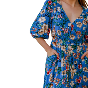 Vestido Maxi Informal para Mujer, Cuello Cuadrado, Vestido Largo - Product Image 5