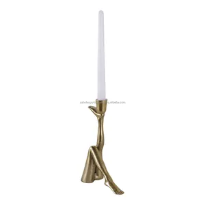 Support de bougie décoratif haut de gamme fait main en acier inoxydable à forte demande avec motifs torsadés pour la décoration de la maison et des salles de banquet - Product Image 4