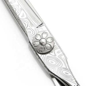 กรรไกรตัดผมลายดามัสกัส6.0นิ้วทำจากสแตนเลส VG10มีด้ามจับเหล็กคมสำหรับมืออาชีพ - Product Image 5