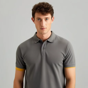 Premium Polo <b>Collar</b> <b>T</b> <b>Shirt</b> Cotton Blend Fabric Regular Fit Comfortable Short Sleeve Casual Daily Wear Apparel Lifestyle Collect - Product Image 6