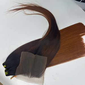 Cabello Virgen Vietnamita Liso con Puntas Marrones, Cabello Humano de Lujo, Super Double Draw, Envío Rápido desde Fábrica, Super Draw - Product Image 2