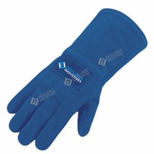 Gants de soudage en cuir durables, résistants à la chaleur, gants de sécurité pour le soudage industriel, les travaux métalliques et l'utilisation en atelier - Product Image 2