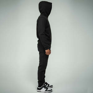 Sudadera con capucha y cremallera completa para hombre, estilo vintage, lavado ácido, informal, ecológica, personalizada, ligera, de forro polar, para correr y hacer ejercicio. - Product Image 3