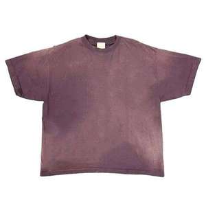 Camiseta Oversize Vintage Lavada y Desgastada de Primavera/Verano con Logo Personalizado Estilo Urbano - Product Image 1