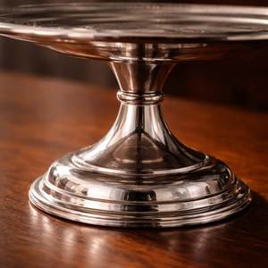 Premium Round Metal <b>Cake</b> Display Stand with Stable Base for Birthday Parties and Wedding Celebrations Decoration Metal Stand - Product Image 3