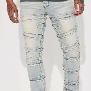 Jeans baggy vintage personnalisables de haute qualité pour hommes, style streetwear, denim délavé, style Y2K hip-hop, unisexe - Product Image 2