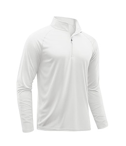 เสื้อวิ่งออกกำลังกายแขนยาวผู้ชาย UPF 50+ ซิป ¼ ตัว แห้งเร็ว ระบายอากาศดี ป้องกันแสงแดด เหมาะสำหรับกิจกรรมกลางแจ้ง - Product Image 3