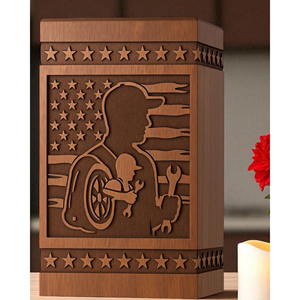 Wooden Cremation Urn for Adult Human Ashes Small Wooden Keepsake Urn for Pet Ashes urn by AYAANS - Product Image 3