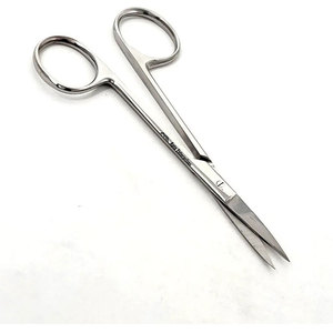 Tijeras de Corte de Tejido Iridiano Manuales de Acero Inoxidable, Punta Afilada Recta, Instrumento de Cirugía Oftálmica de Precisión para Ojos - Product Image 6