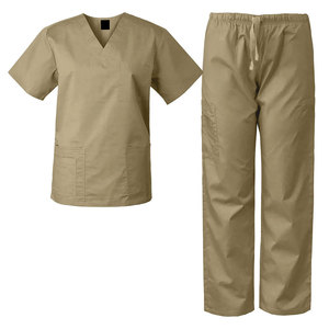 OEM Men's Medical Scrub <b>Top</b> Fashion V-Neck Nurse Hospital and Dental Clinic Staff Uniform Suits - Product Image 2