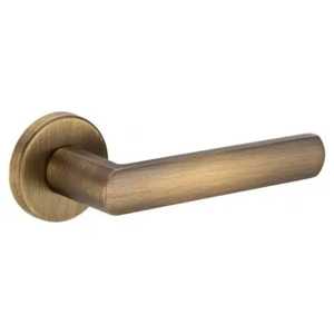 Manija de palanca moderna de acero inoxidable moleteado para puerta interior, cerradura de seguridad de lujo para habitación, herrajes de roseta al por mayor - Product Image 5