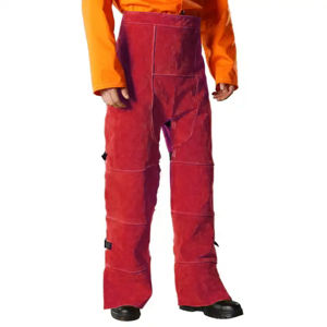 Trajes de Soldadura de Alta Calidad, Chaqueta y Pantalones de Cuero Marrón para Trabajos de Soldadura - Product Image 6