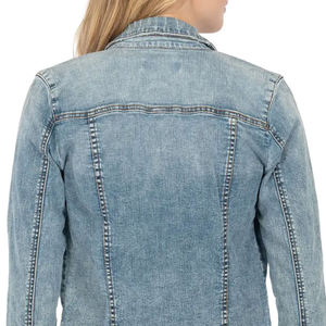 Chaquetas vaqueras de invierno para mujer, a la moda, al por mayor, a precio económico, chaquetas vaqueras casuales de manga larga para mujer en venta - Product Image 6