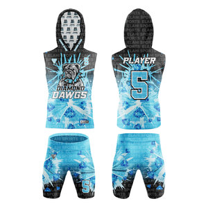 Nouveaux uniformes de flag football personnalisés 7 sur 7, sweat-shirt, short, sac à dos, 90% polyester, 10% élasthanne, séchage rapide - Product Image 2