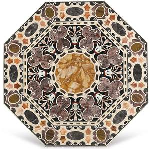 Exclusivo tablero de mesa con incrustaciones de Pietra Dura – Mármol decorativo - Product Image 6