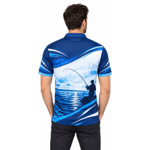 Camiseta Polo de Pesca para Hombre 2026, Manga Corta, Estampado de Peces Azules, Secado Rápido, UPF 50, Ropa para Exteriores, Gran Venta - Product Image 5