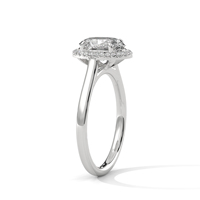 Dernière conception de bague en moissanite de luxe à taille ovale en or blanc 14 carats pour femme, idéale pour les fiançailles, les anniversaires, légère et confortable pour un usage quotidien