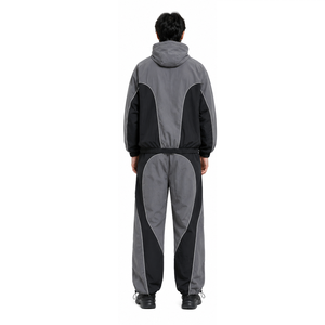 Custom Design Lightweight Nylon Tracksuit for <b>Men</b> Outdoor Sports <b>Jacket</b> and Pants Factory Wholesale OEM ODM <b>Men</b> Nylon Tracksuit - Product Image 2